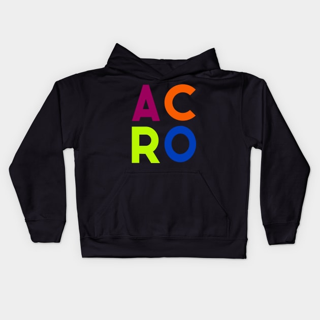 Colorful Acro Block Kids Hoodie by XanderWitch Creative